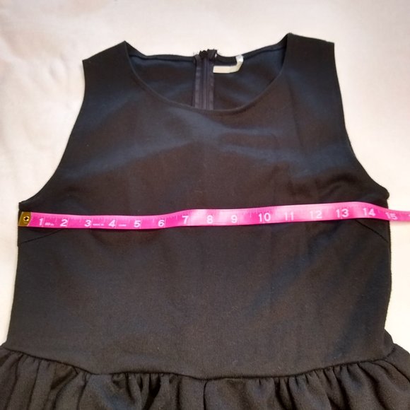 Black White Dress White Color Block Stripe Flare - Picture 13 of 14